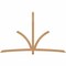 Ekena Millwork Davenport Timber Gable Bracket, Western Red Cedar, 108"W x 68"H x 1 1/2"D x 3 1/2"F, 15/12 Pitch GBW108X68X0204DAV00SWR - alternate 1